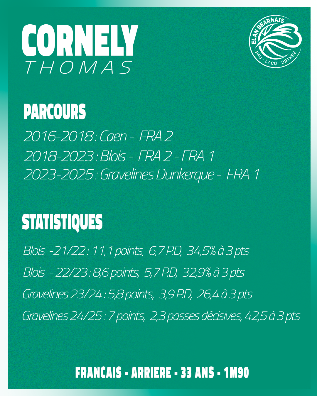 STATS CORNELY 